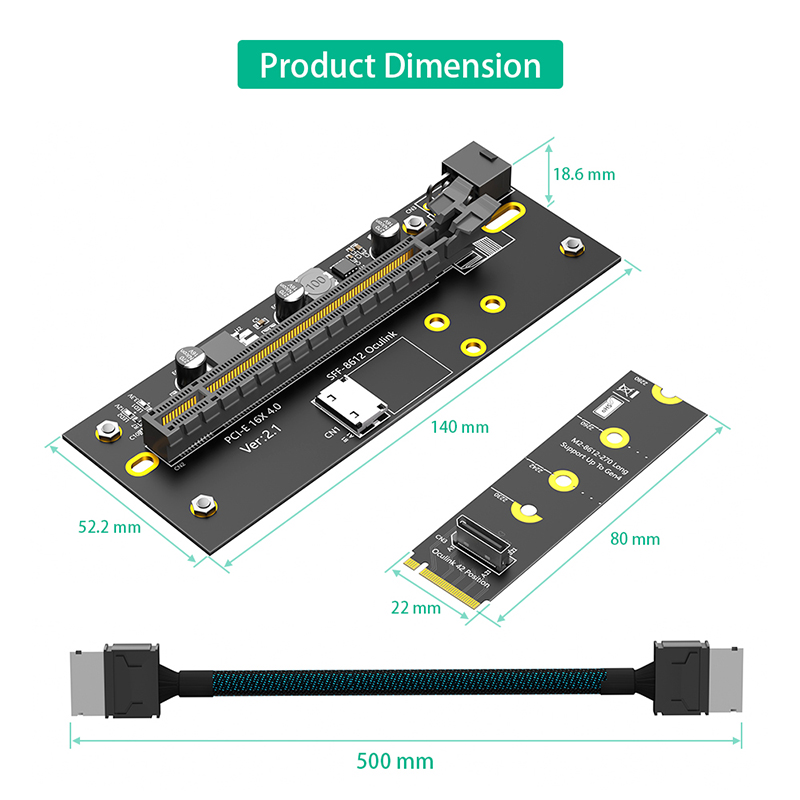PCI Express 4.0 X16 to 2242/22 - Oculink Egpu Mini Pc 评论和价格