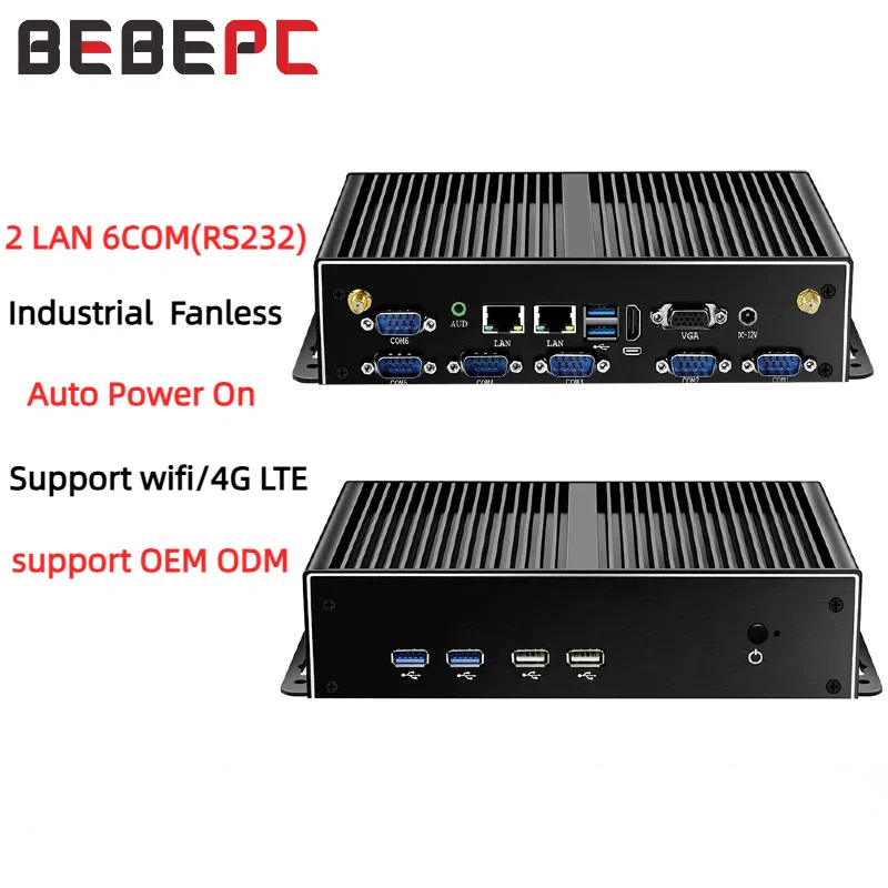 Mini Industrial PC Fanless Dua - Fanless Industrial Pc Rs485 Core I7 评论和价格